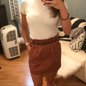 Like new top shop paper bag skirt